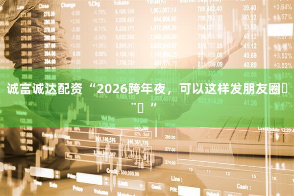 诚富诚达配资 “2026跨年夜，可以这样发朋友圈ᵕ̈ᐝ”